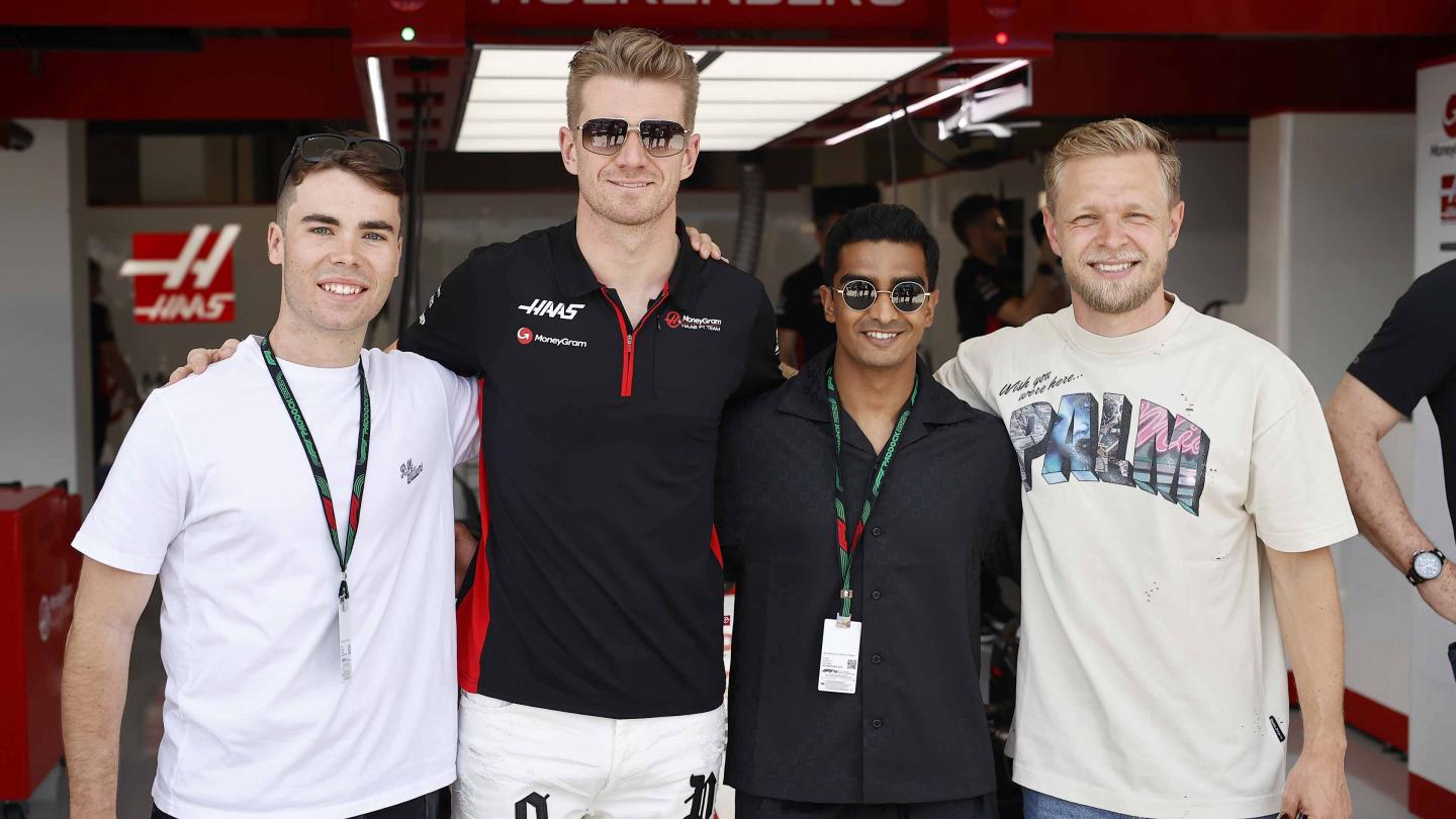 Lochie Hughes, Nico Hulkenberg, Raoul Hyman and Kevin Magnussen